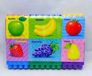 Конструктор №13 Фрукты и овощи, 18 деталей, арт. 20832