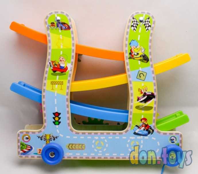 Автотрек 3в1 «Каталка + крутилка + автотрек», арт. 5374999, фото 9