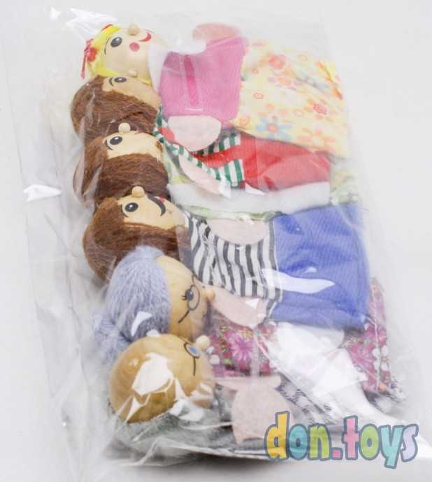 Детский пальчиковый кукольный театр Семья (6 кукол), фото 5