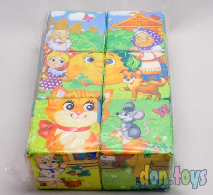 Набор мягких кубиков Мои любимые сказки с книгой, 6 шт. арт. 20187 (4810879), фото 5