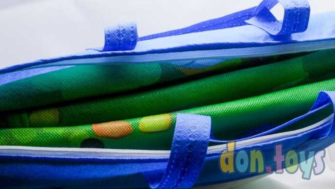 Детский двухсторонний развивающий термо-коврик в сумке, размер 150x180 см, фото 4