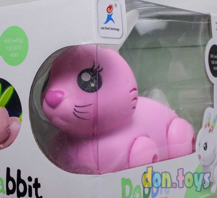 Игрушка развивающая Зайчик светящ. уши и хвост, прыгает, поет, арт. 99777-1, фото 7