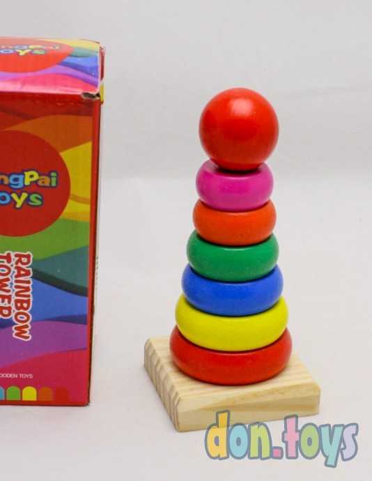 Деревянная пирамидка Семицветик, арт. 1030028, фото 4