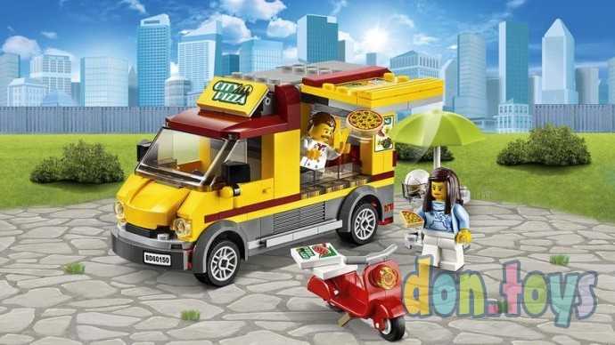 Конструктор Bela арт.10648 Urban (аналог Lego City 60150) "Фургон-пиццерия", 261 деталей, фото 9