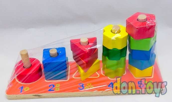 Логический Сортер-пирамидка (дерево), арт. 2407-22, фото 1