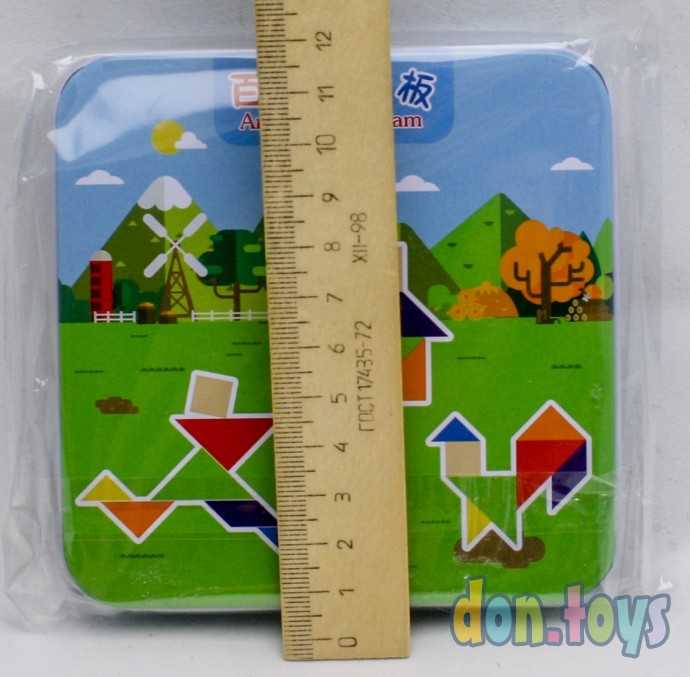 Головоломка «Танграм» в коробочке + книжка со схемами, арт. 3837933, фото 3