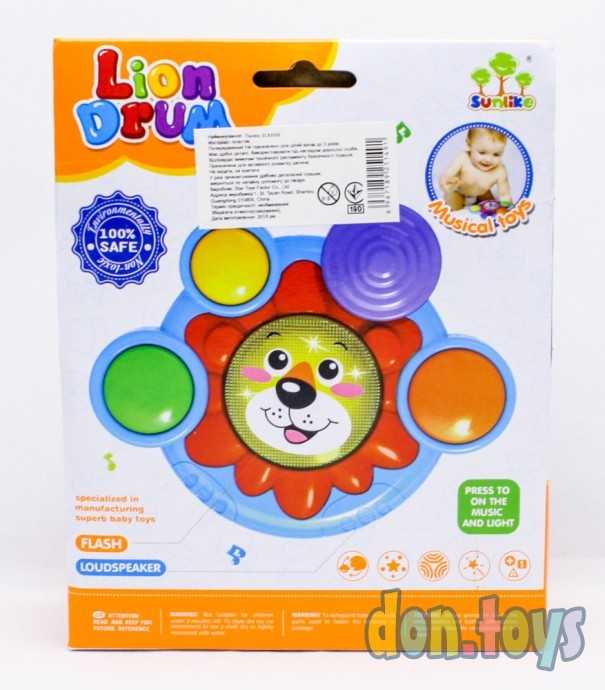 Музыкальная погремушка барабан Лев, арт. 83008, фото 6