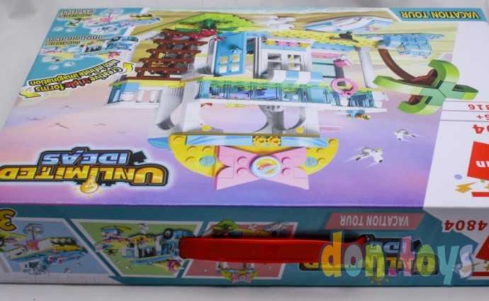 Конструктор Qman 4804, 3в1 База отдыха, автобус, катер, 316 деталей, фото 3