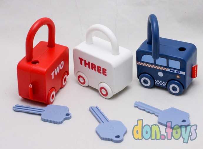 Развивающий набор Замки с ключами, 3 шт., фото 4