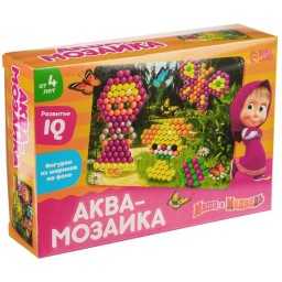 ЛИЦЕНЗИЯ ​Аквамозаика с декорациями Маша и Медведь «Прогулка в лесу», арт. 7867870