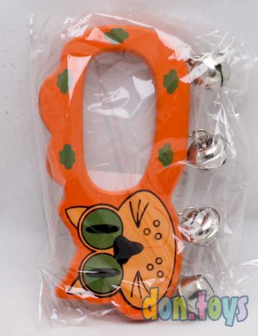 Игрушка музыкальная погремушка деревянная «Весёлый зоопарк», арт. 860408, фото 1