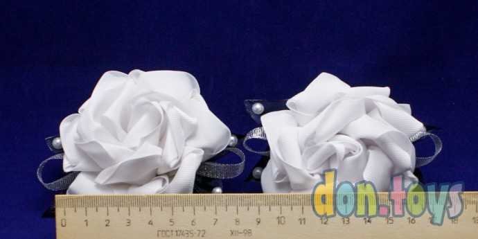 Резинки для волос Большие белые цветы, 2 шт., фото 6