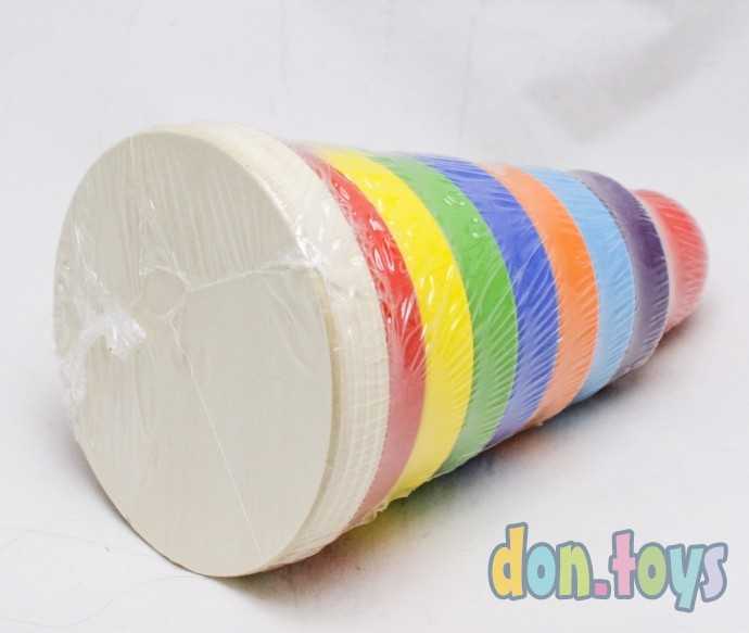 Логическая пирамида 2 в 1 с геометрическими вкладышами, фото 6