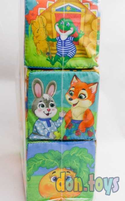 Набор мягких кубиков Мои любимые сказки с книгой, 6 шт. арт. 20187 (4810879), фото 6