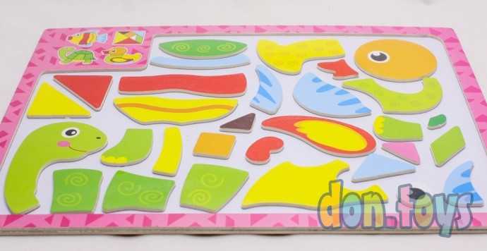 Деревянные магнитные пазлы "Животные", арт. 401, фото 2