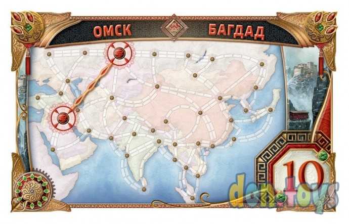 ​Настольная игра Билет на поезд - Ticket to Ride: Азия, арт.915274, Дополнение,, фото 3