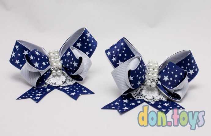 Резинки для волос Бантики со звездочками, 2 шт., фото 1