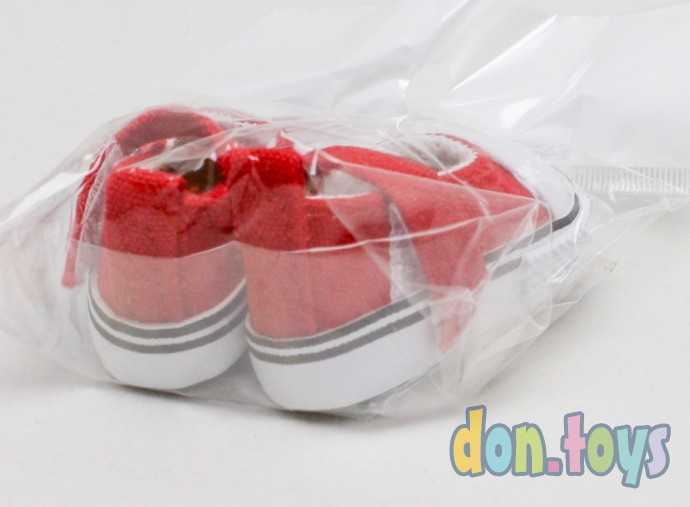 Полукеды для кукол, длина подошвы 5 см, цвет красный, арт. 3785823, фото 4