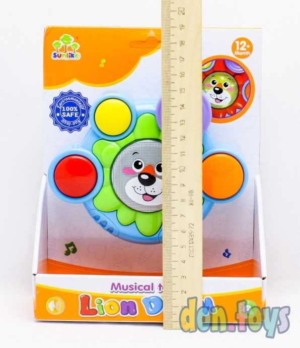 Музыкальная погремушка барабан Лев, арт. 83008, фото 2