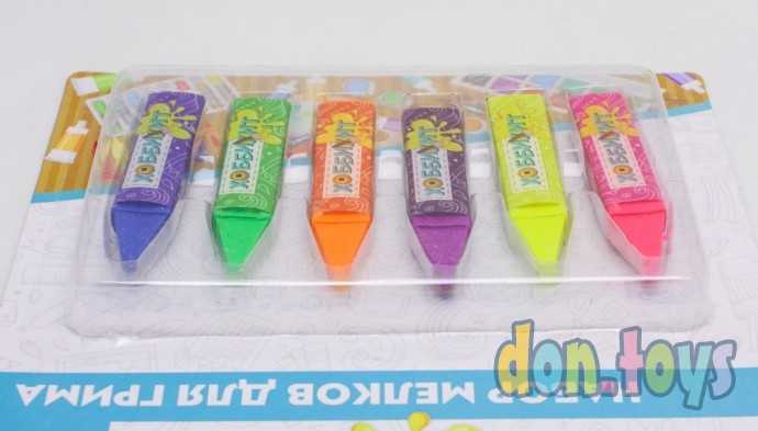 Набор мелков для грима, 6 цв. Хоббихит, арт. 284-208, фото 3