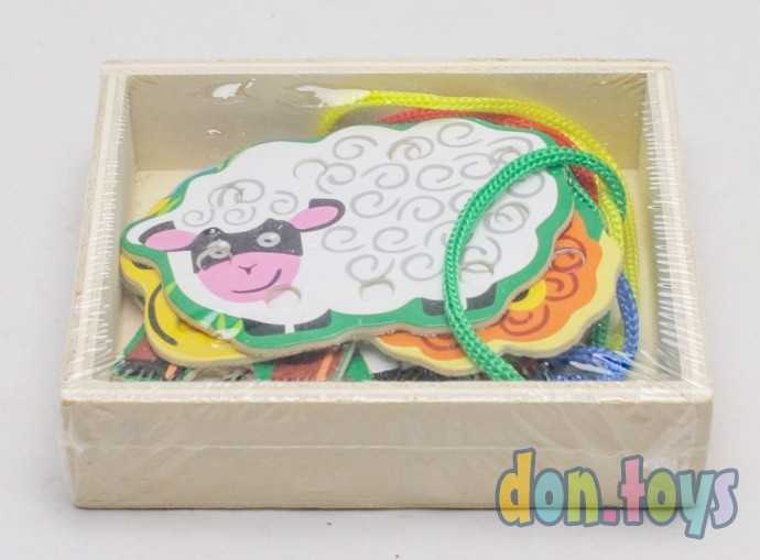 Шнуровка в коробке "Весёлые зверята", 4 шт., арт. 2529786, фото 2