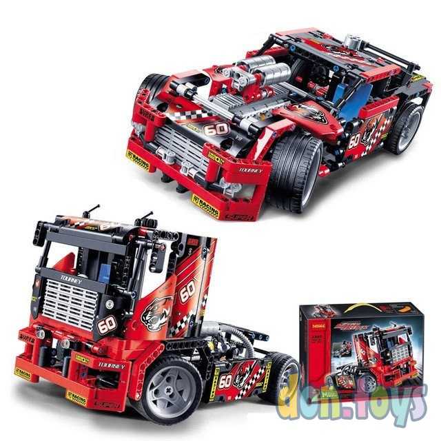 Конструктор 3360 (аналог Lego Technic 42041) "Гоночный грузовик" 608 дет ., фото 3