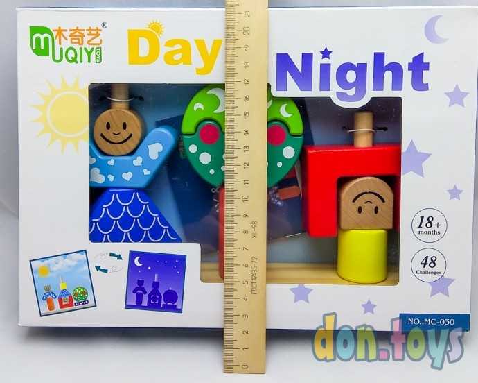 Развивающий набор, деревянная игра "День и ночь", арт. 1040078, фото 5
