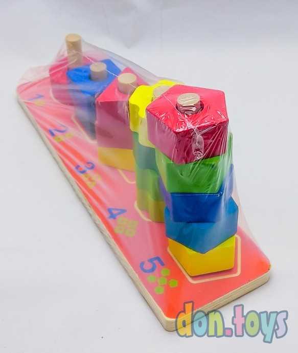 Логический Сортер-пирамидка (дерево), арт. 2407-22, фото 6