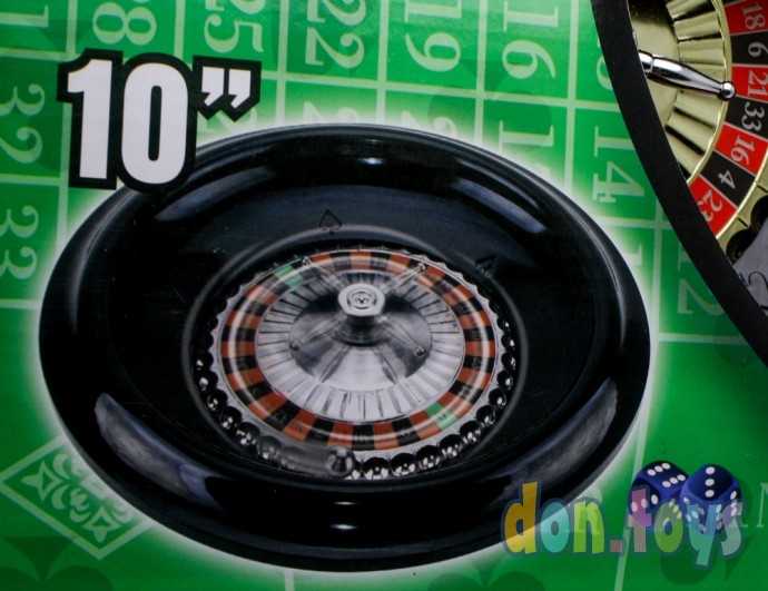 Настольная игра Казино, рулетка, 5 игр в наборе: рулетка, покер, блэк-джек, крэпс, покер на костях, фото 6