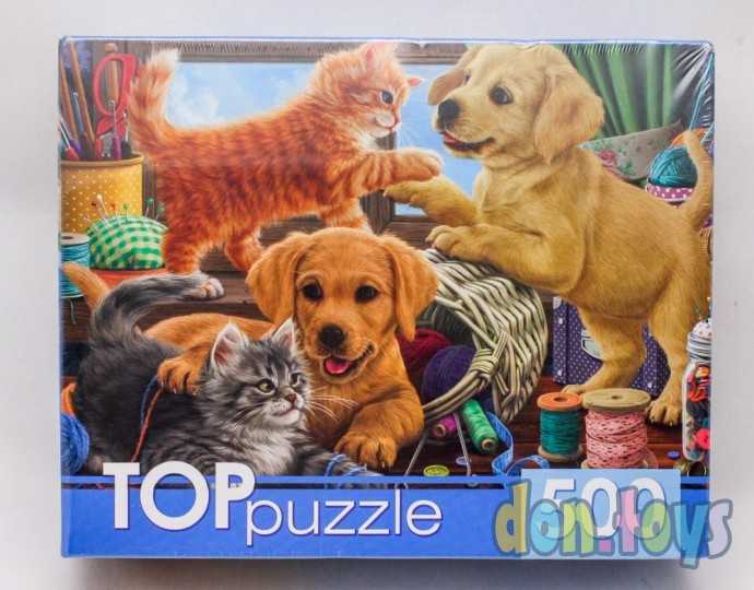 TOPpuzzle Пазлы 500 элементов, Пушистые друзья, арт. ХТП500-6811, фото 1
