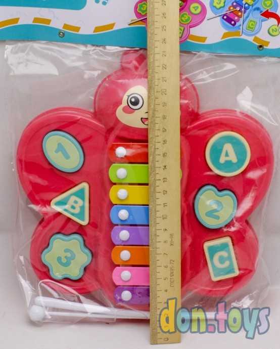 Музыкальная игрушка металлофон «Бабочка», с сортером, арт. 6980910, фото 2