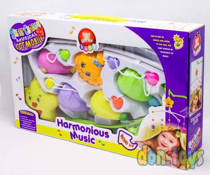 Карусель музыкальная заводной механизм, Морские обитатели арт. D 074, фото 3