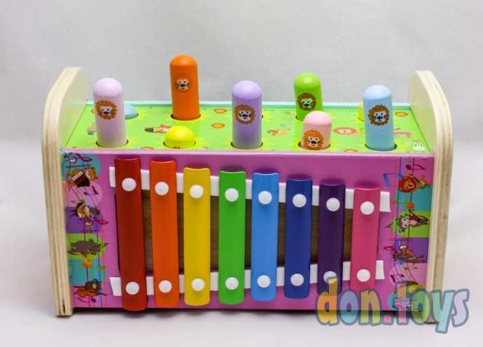Логический деревянный игровой центр с ксилофоном, арт. AR-10443, фото 14