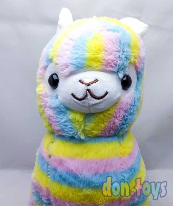Мягкая игрушка Лама, радужная, 50 см, фото 5