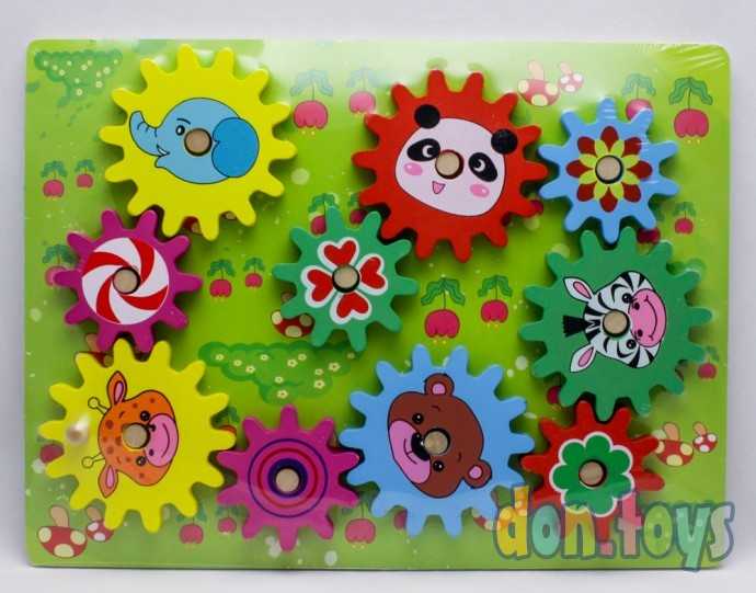 Деревянная игрушка Шестерёнки, арт. С 23161, фото 1