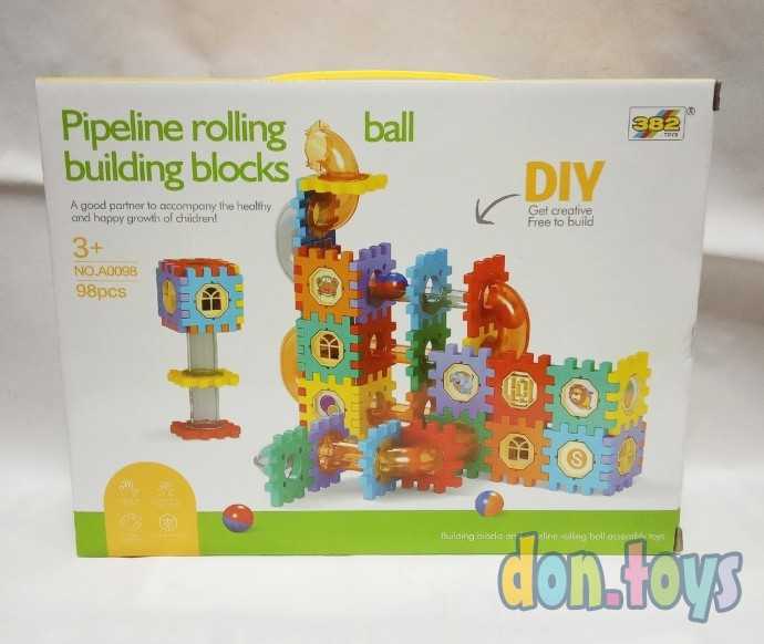 Конструктор пластиковый "Лабиринт с шариками", 98 деталей, арт. 2159567, фото 1