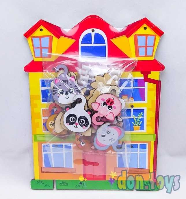 Деревянная игрушка с крючками "Дом", арт.21514 (4287148), фото 1