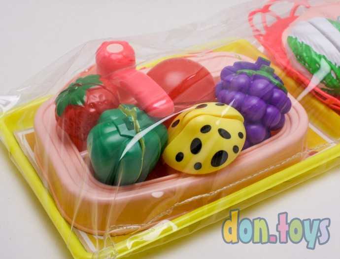 Набор Мойка, Овощи на липучке, Корзинка, Поднос, арт.6853, фото 2