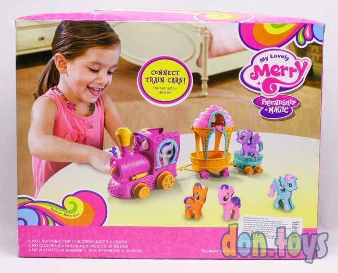 Пони в наборе 2 шт., паровозик, аксессуары, фото 3