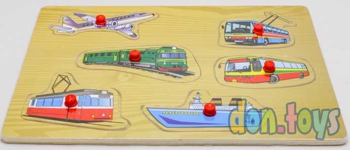 ​Деревянная рамка-вкладыш МОЙ ТРАНСПОРТ, арт. П-1046, фото 4