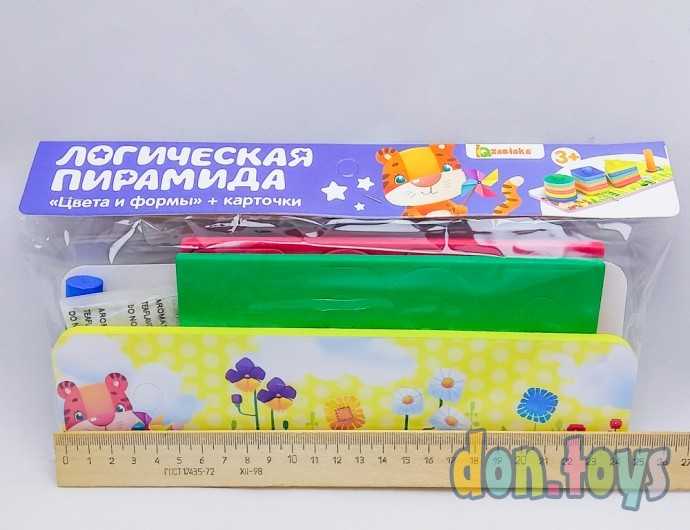 Логическая пирамидка «Цвета и формы», материал EVA, карточки с заданиями, арт. 4004709, фото 4