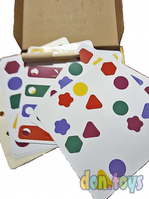 Деревянная развивающая игрушка Винтовые блоки, фото 3