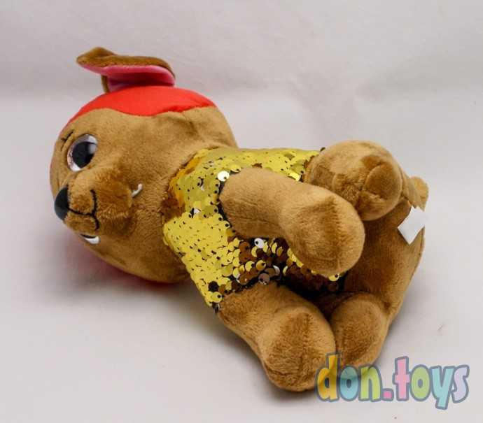 Мягкая игрушка Щенячий патруль, Зума с пайетками, фото 3