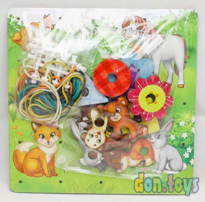 Геоборд с доп. элементами «Мамы и дети» 20×20 см, арт. 3807426, фото 2