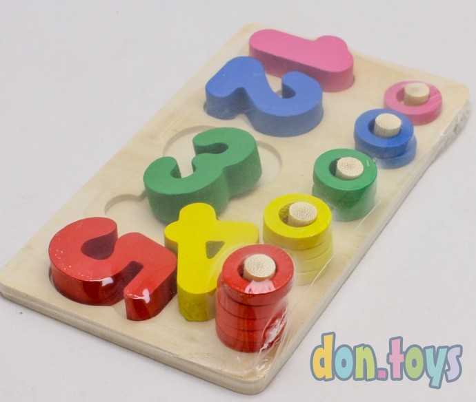 Деревянная пирамидка-сортер Считалочка, арт. 92-29, фото 3