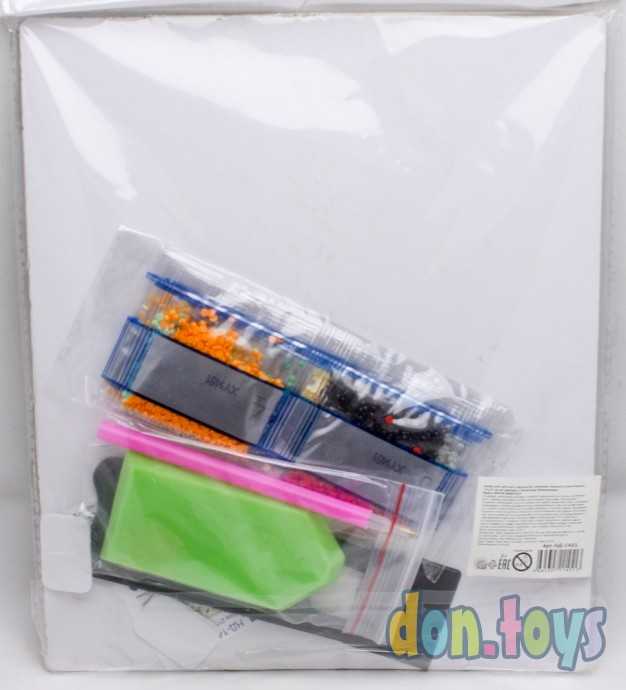 Алмазная мозаика на картоне, частичное заполнение Яркая бабочка, арт. НД-1451, фото 4