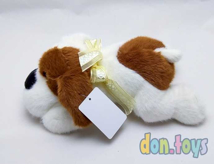 Мягкая игрушка Щенок с бантом лежит, фото 7