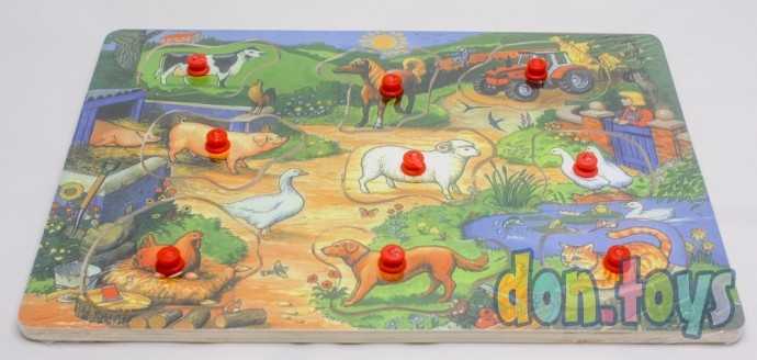 Деревянная рамка-вкладыш Домашние животные, арт. П-9676, фото 3