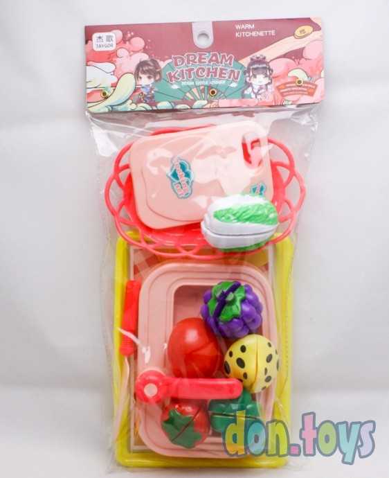 Набор Мойка, Овощи на липучке, Корзинка, Поднос, арт.6853, фото 1