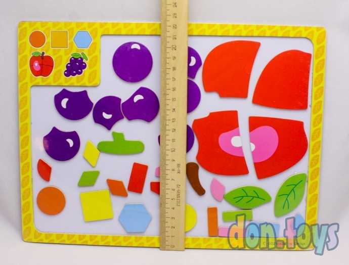 Деревянные магнитные пазлы "Фрукты", арт. 401, фото 3